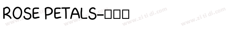 ROSE PETALS字体转换